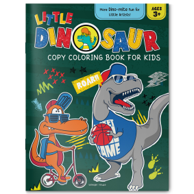 Little Dinosaur Copy Coloring Book For Kids