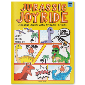 Jurassic Joyride Dinosaur Sticker Activity Book For Kids