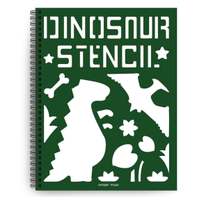 Stencil Book: Dinosaur