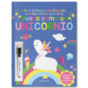 Reusable Wipe & Clean – Dream Like a Unicorn (Spanish)