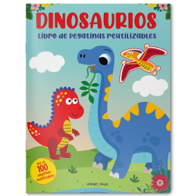 Reusable Sticker Book: Dinosaurs (Spanish)