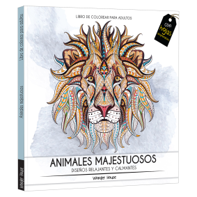 Majestic Animals: Adult Coloring Books (Spanish)