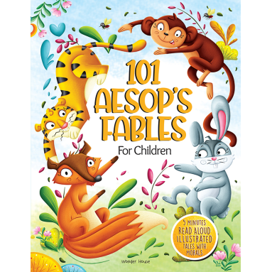 101 Aesop\'s Fables For Children - 5 Minutes Read Aloud Illustrated Tales With Morals Image