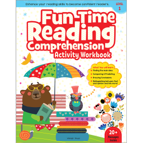 Fun Time Reading Comprehension - Activity Workbook For Children - Level 1