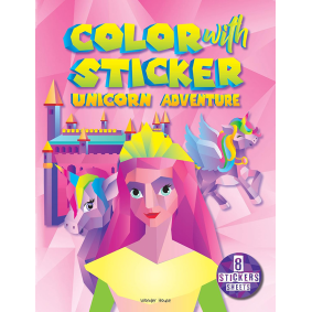 Color with Sticker - Unicorn Adventure