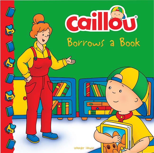 Caillou-Borrows a Book Image